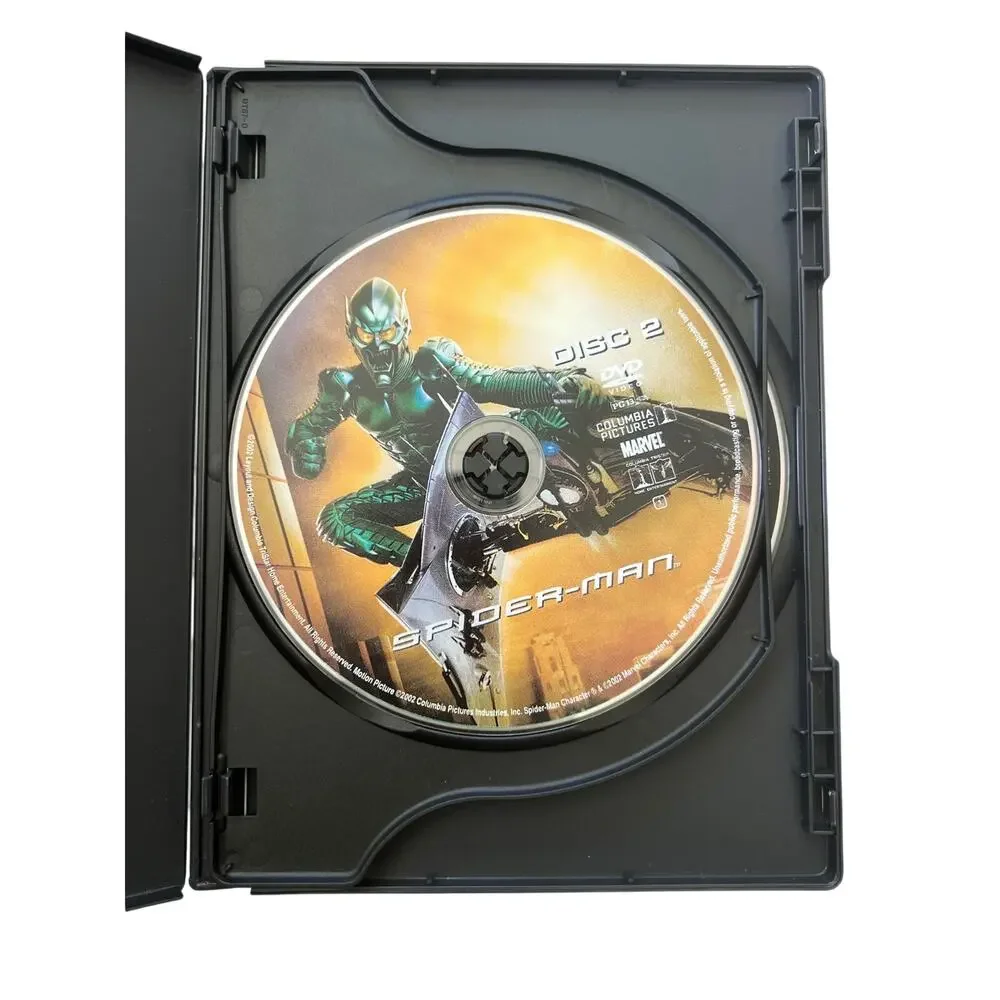 ⭐ 4/$20 Spiderman Widescreen Special Edition DVD 2002 2 Disc Set